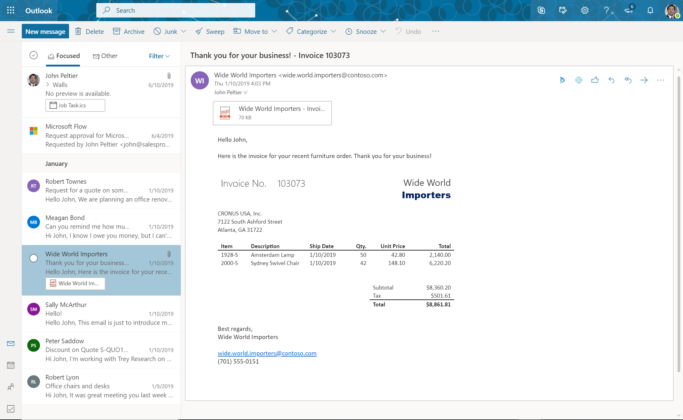 Improved communication with Outlook integration screenshot 16