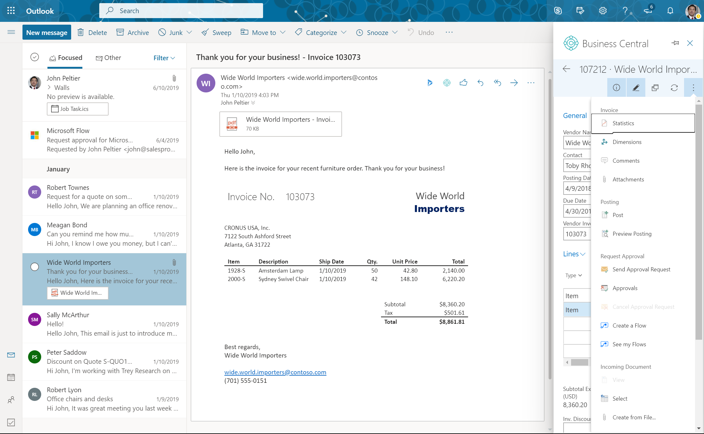Improved communication with Outlook integration screenshot 19