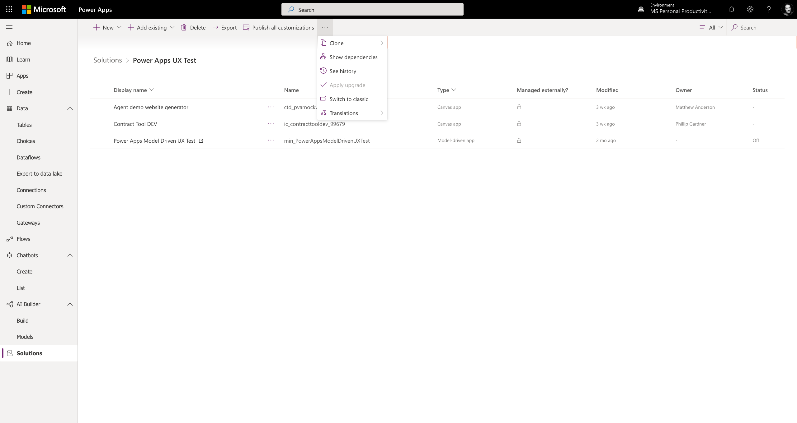Manage your solutions screenshot 29